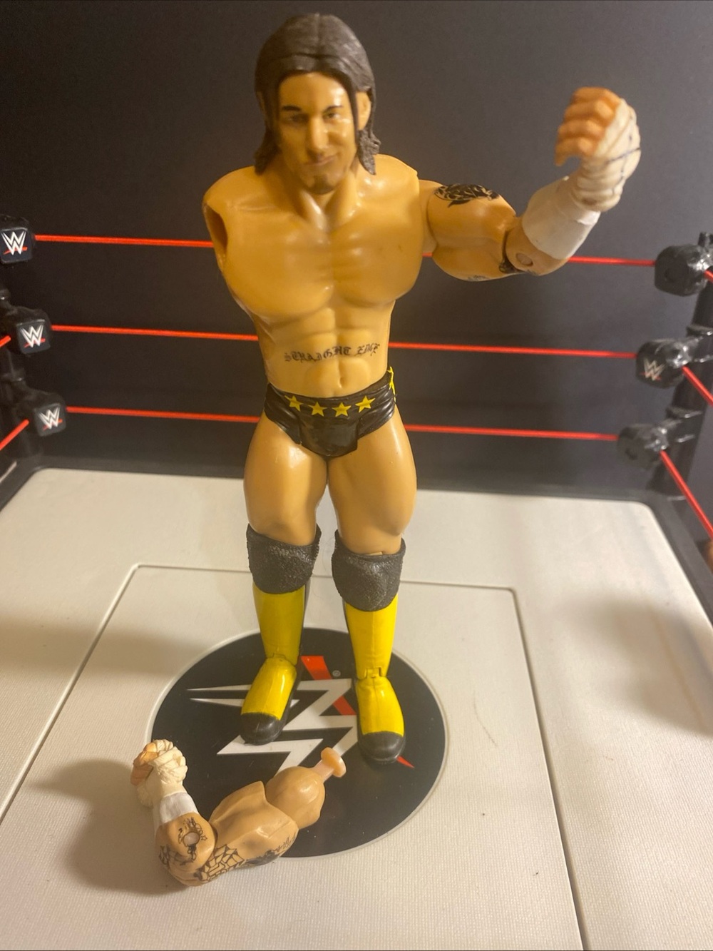Cm Punk WWE 2004 Jakks Pacific Road To WrestleMania‎ 23 Exclusive Broken